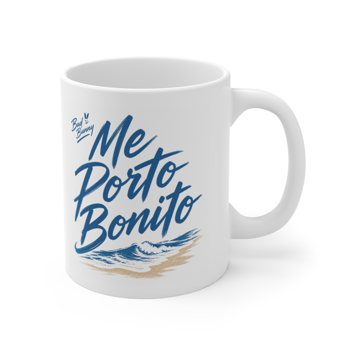 Bad Bunny "Me Porto Bonito" White Mug