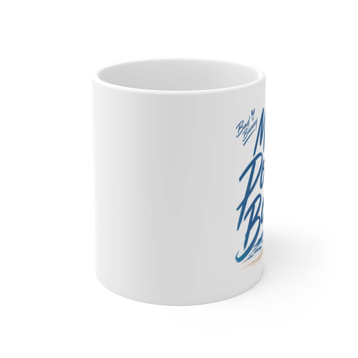 Bad Bunny "Me Porto Bonito" White Mug - alternate angle 1, merchandise