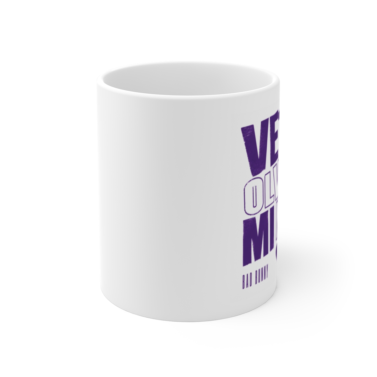 Bad Bunny "Vete, Olvida Mi Nombre" White Mug - alternate angle 1, merchandise