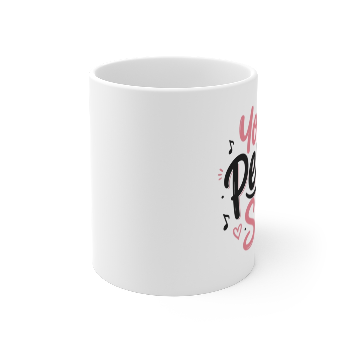Bad Bunny "Yo Perreo Sola" White Mug - alternate angle 1, merchandise