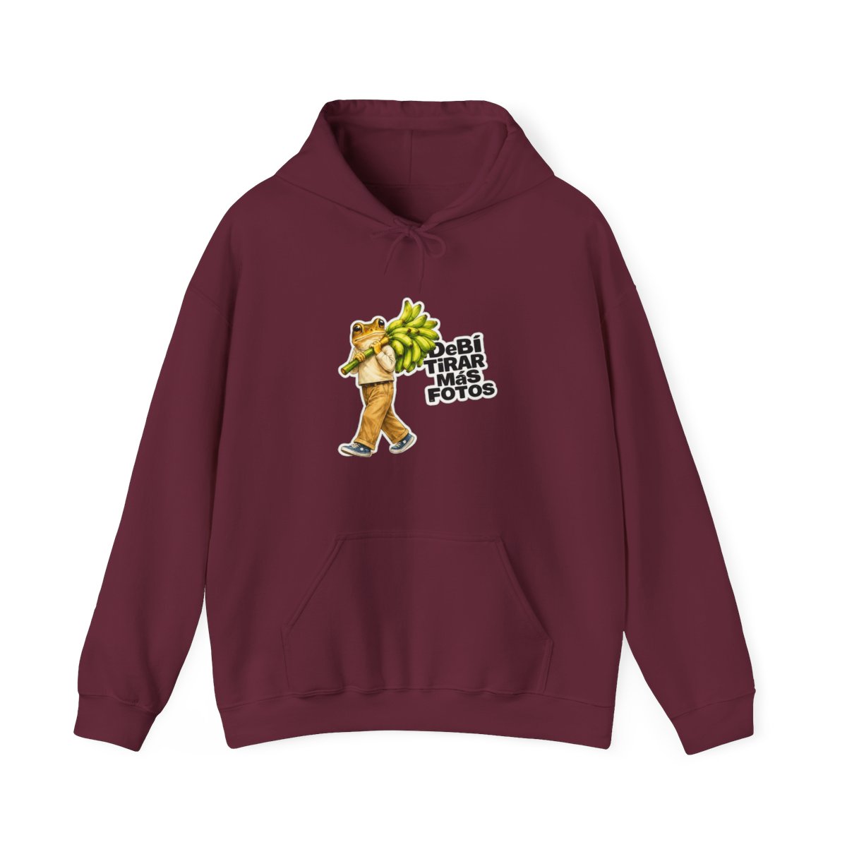 Bad Bunny Frog Carrying Bananas Vintage Hoodie - alternate angle 3, merchandise