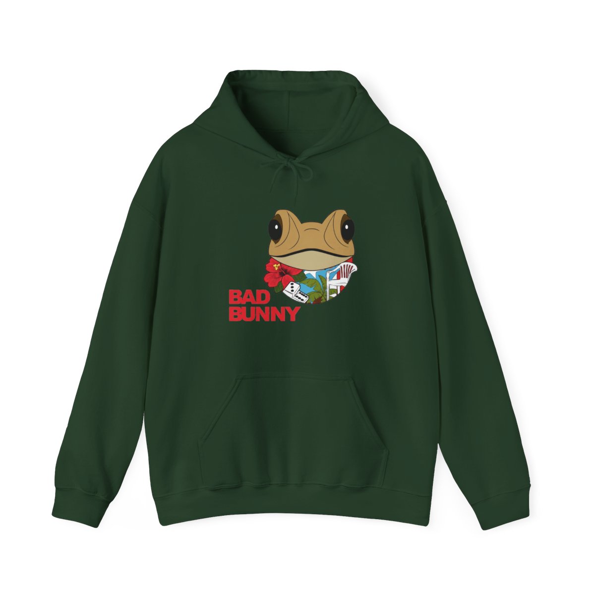 Bad Bunny Coqui Frog Puerto Rico Coqui Hoodie - alternate angle 3, merchandise