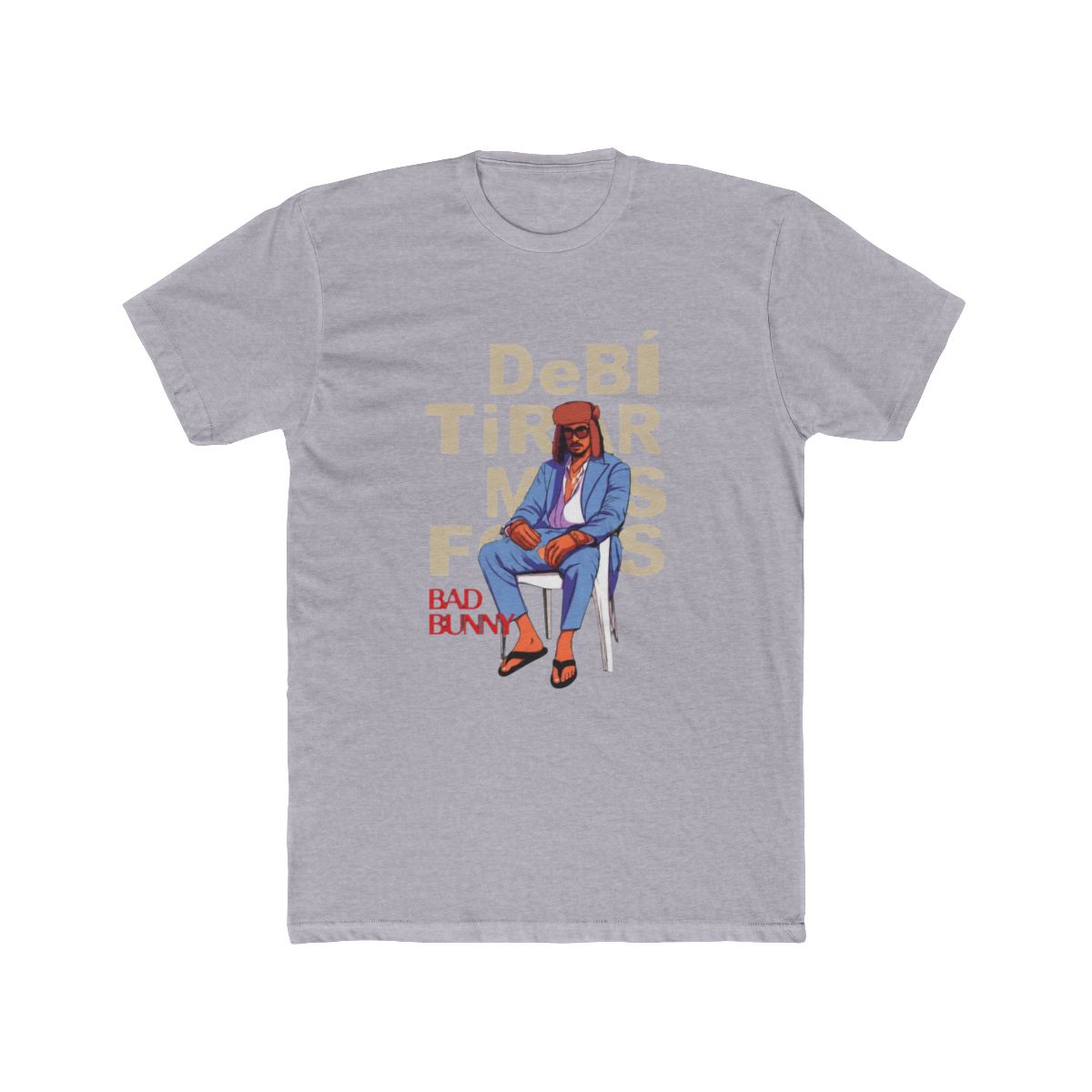 Bad Bunny Debi Tirar Mas Fotos Retro Art T Shirt - alternate angle 3, merchandise