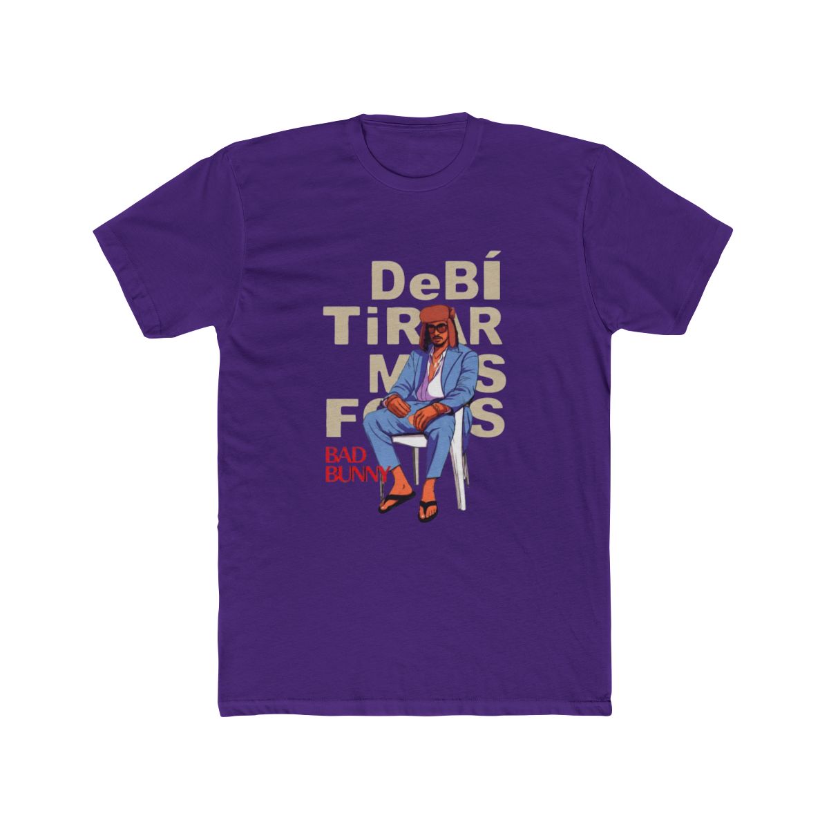 Bad Bunny Debi Tirar Mas Fotos Retro Art T Shirt - alternate angle 4, merchandise