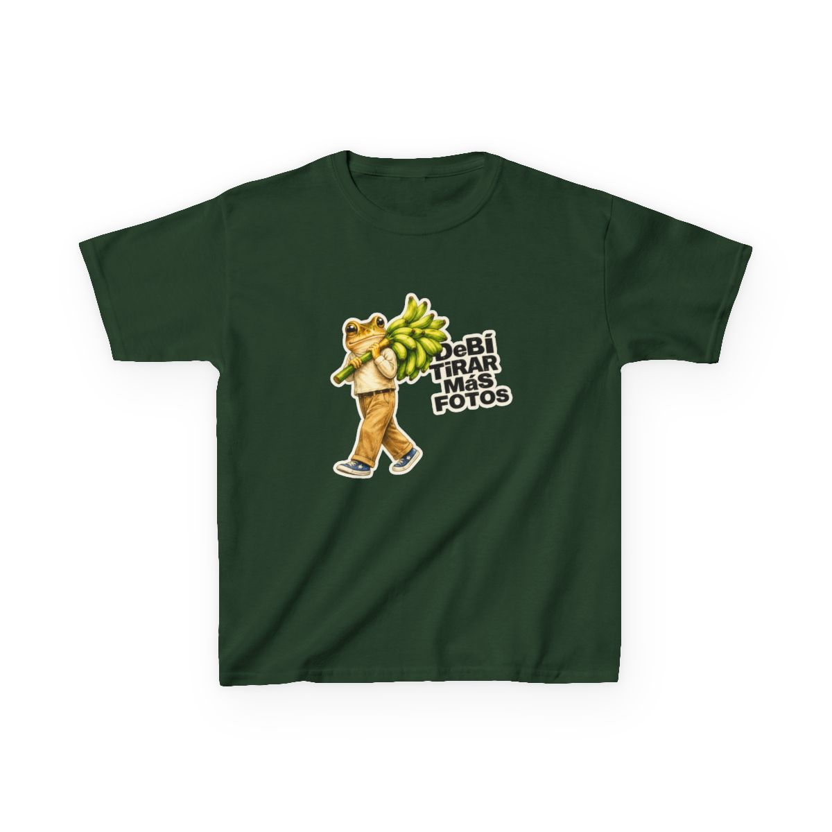 Bad Bunny Frog Carrying Bananas Vintage Kids T-Shirt - alternate angle 2, merchandise
