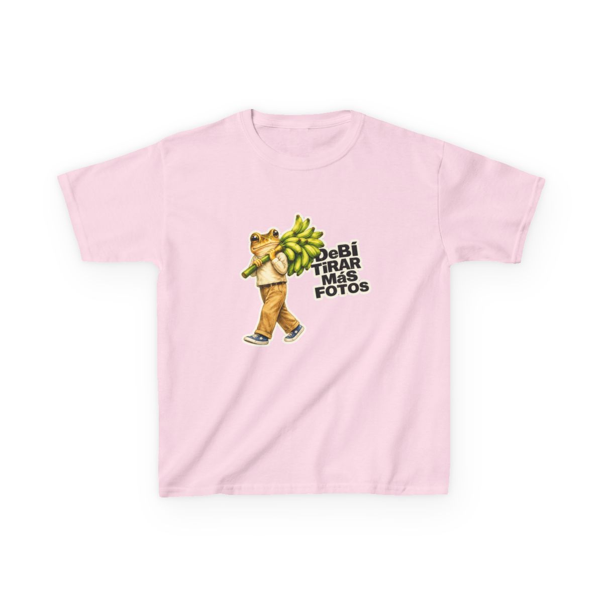 Bad Bunny Frog Carrying Bananas Vintage Kids T-Shirt - alternate angle 4, merchandise