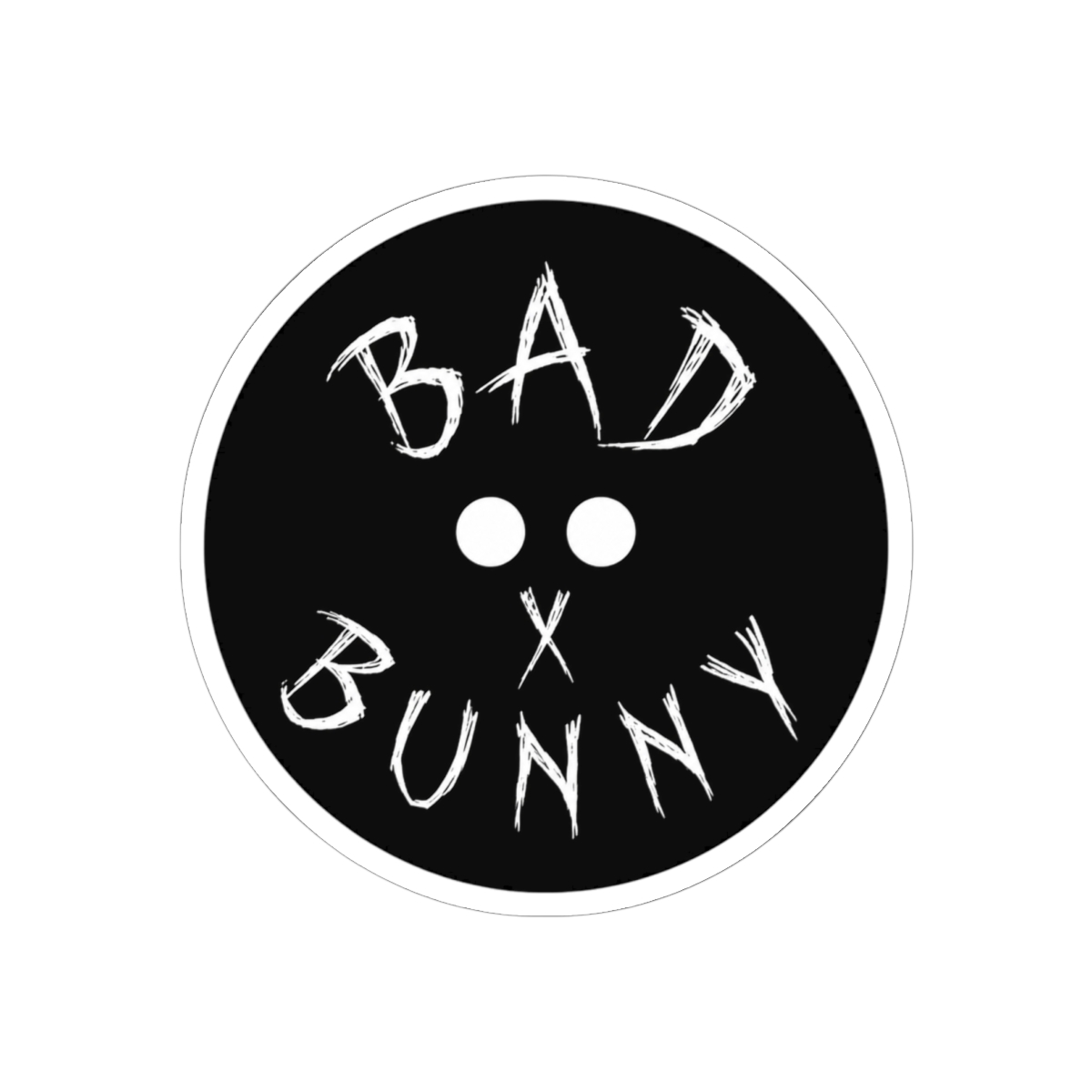 Bunny Bad Rabbit Happy Easter Eggs Hunting Spring Classic Round Sticker | Bad Bunny