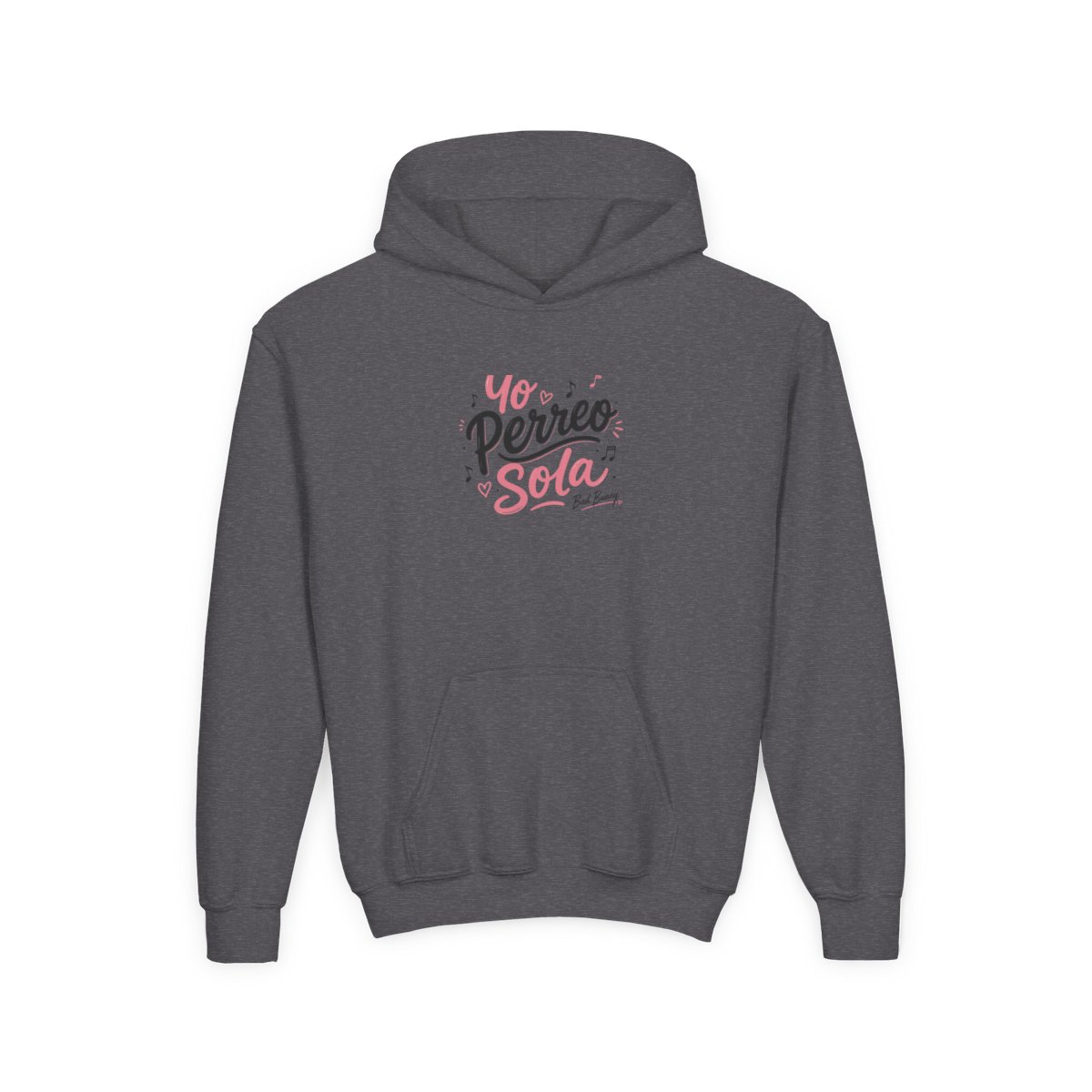 Bad Bunny "Yo Perreo Sola" Kids Hoodie - alternate angle 2, merchandise