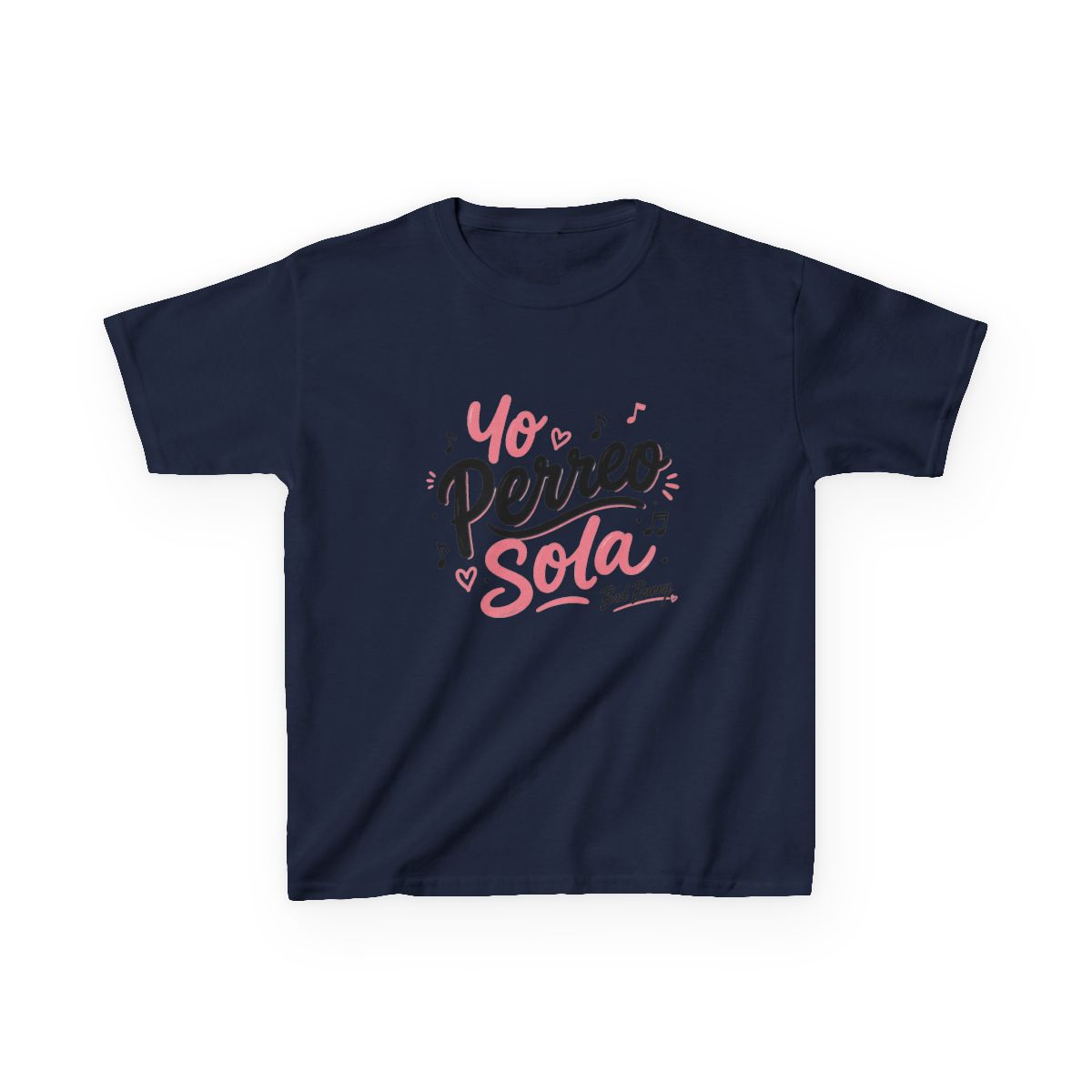 Bad Bunny "Yo Perreo Sola" Unisex Kids Tee - alternate angle 3, merchandise
