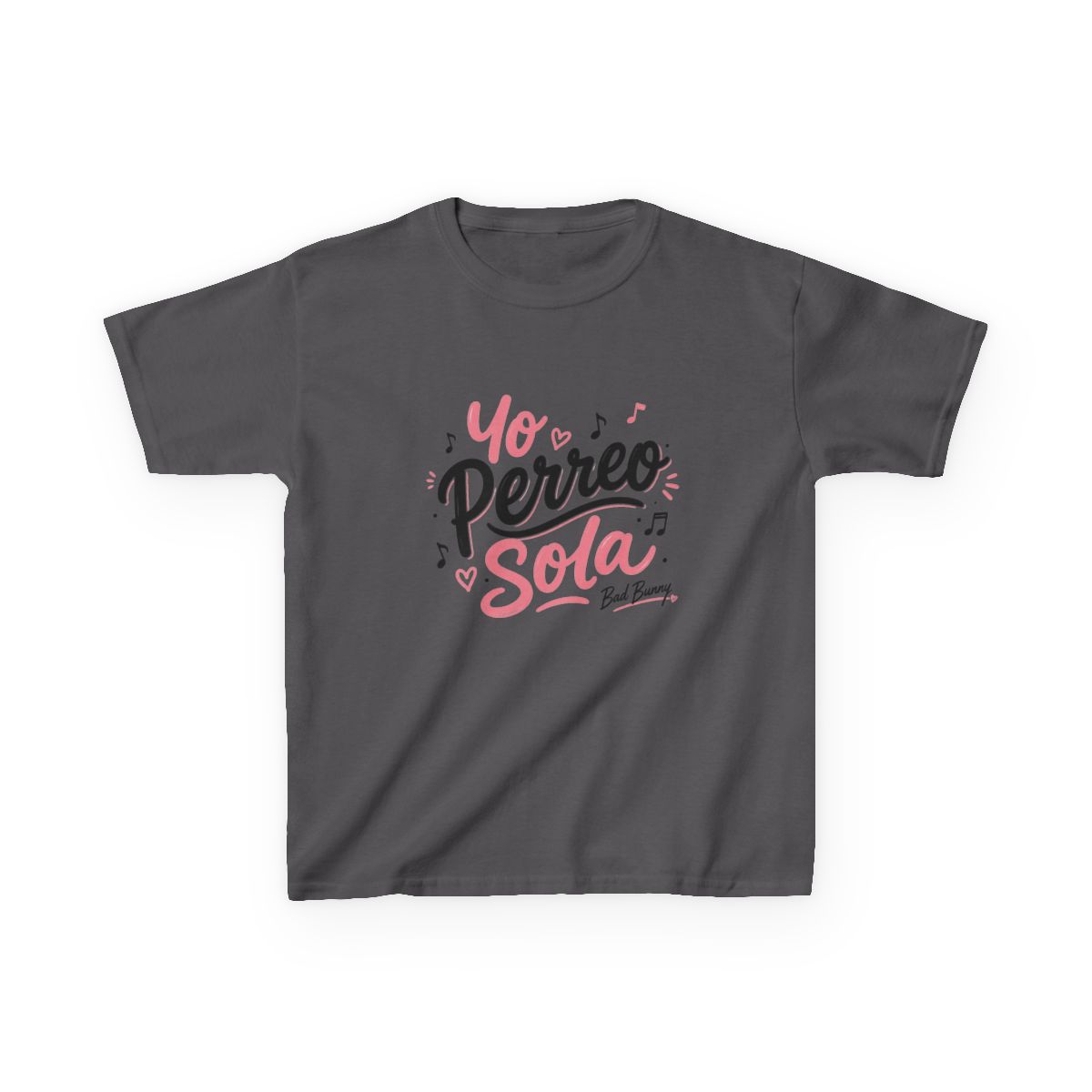 Bad Bunny "Yo Perreo Sola" Unisex Kids Tee - alternate angle 2, merchandise