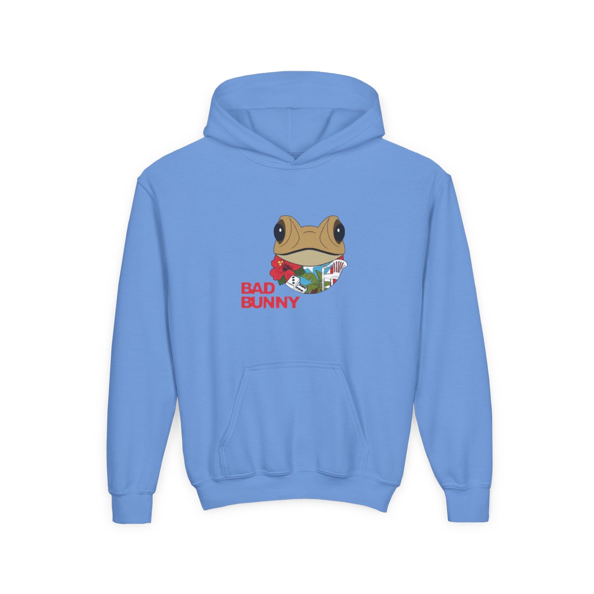 Bad Bunny Coqui Frog Puerto Rico Coqui Kids Hoodie - alternate angle 5, merchandise