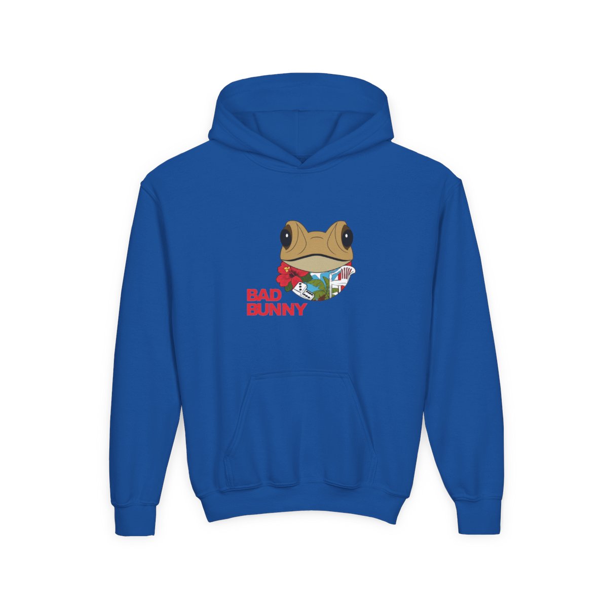 Bad Bunny Coqui Frog Puerto Rico Coqui Kids Hoodie - alternate angle 5, merchandise