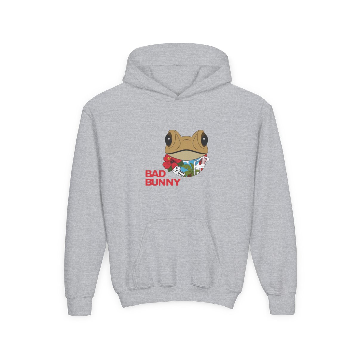 Bad Bunny Coqui Frog Puerto Rico Coqui Kids Hoodie - alternate angle 2, merchandise