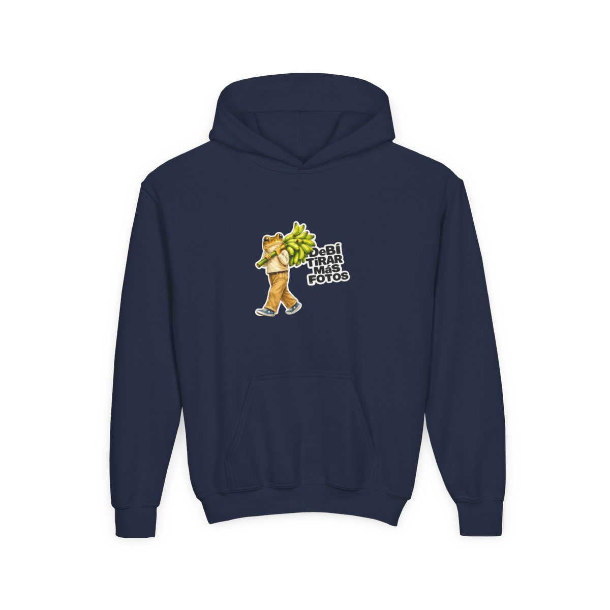 Bad Bunny Frog Carrying Bananas Vintage Kids Hoodie