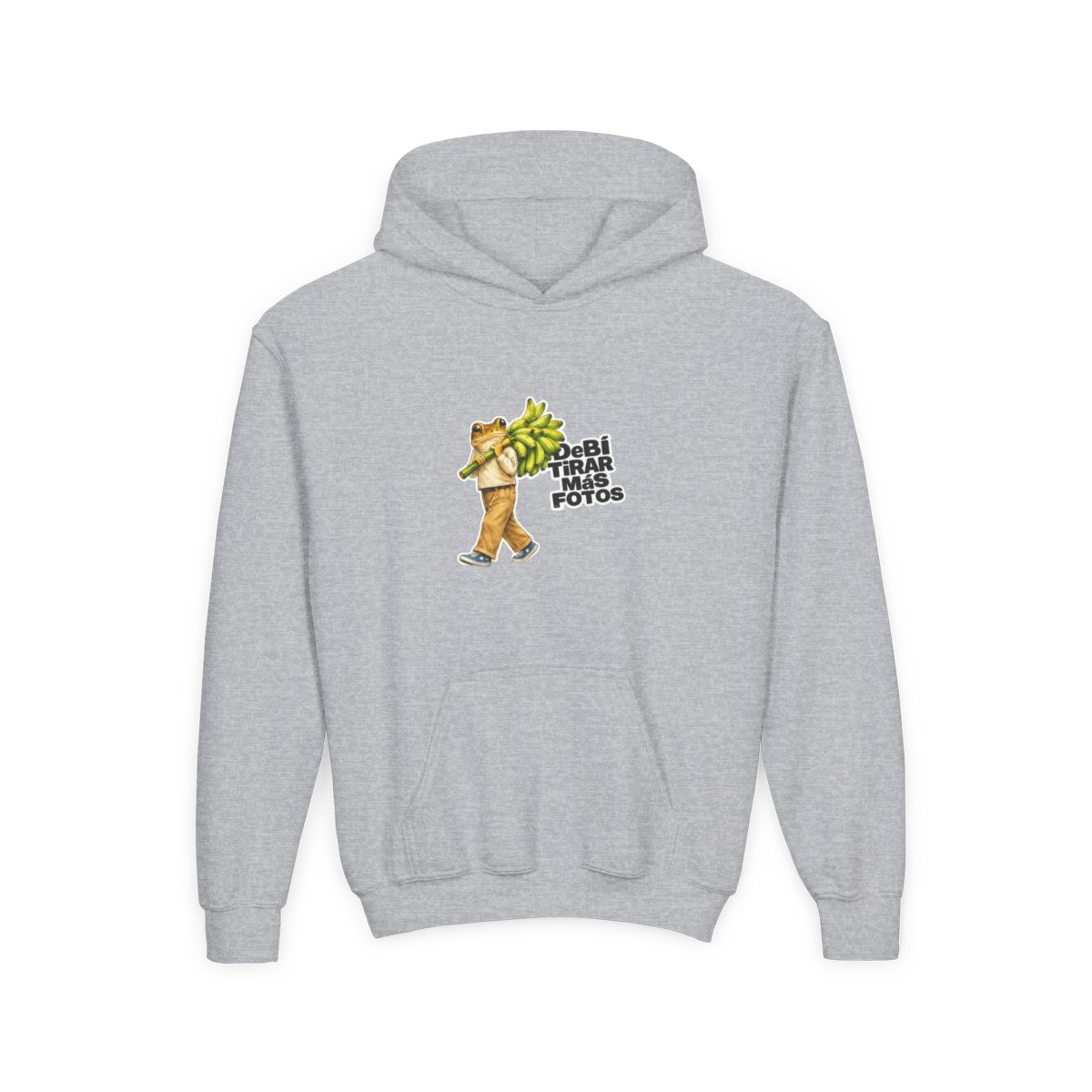 Bad Bunny Frog Carrying Bananas Vintage Kids Hoodie - alternate angle 2, merchandise