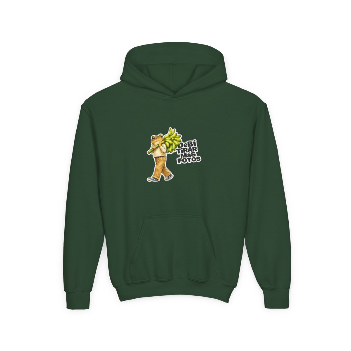 Bad Bunny Frog Carrying Bananas Vintage Kids Hoodie - alternate angle 3, merchandise