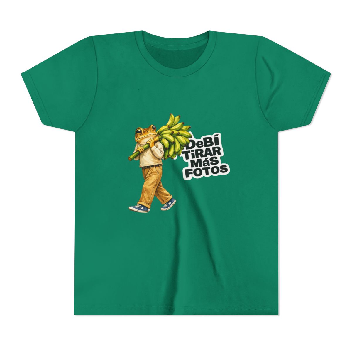 Bad Bunny Frog Carrying Bananas Vintage Kids T Shirt - alternate angle 4, merchandise