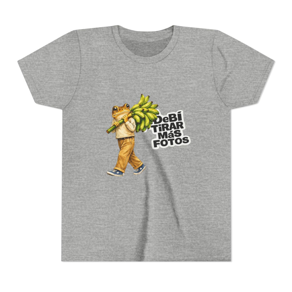 Bad Bunny Frog Carrying Bananas Vintage Kids T Shirt - alternate angle 5, merchandise