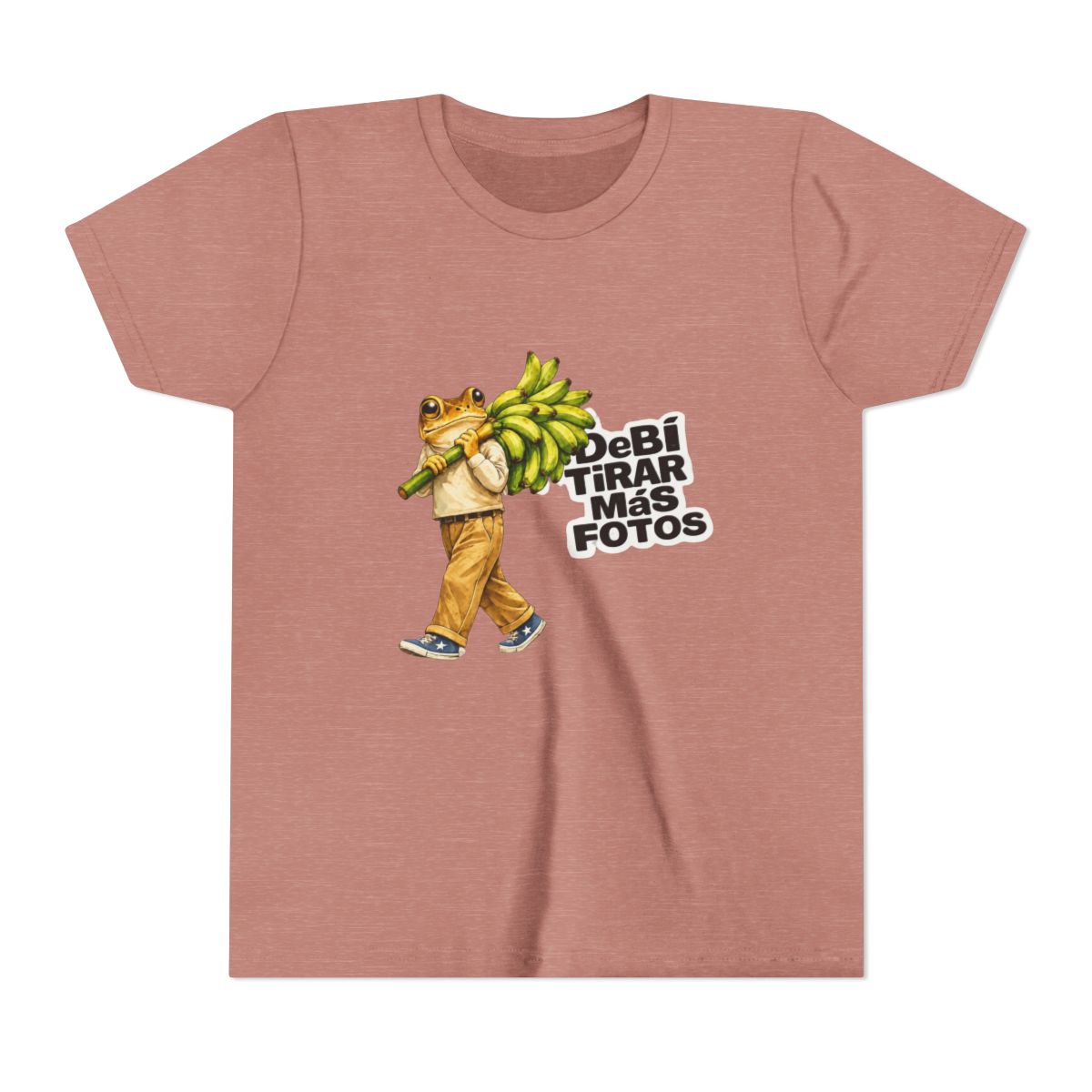 Bad Bunny Frog Carrying Bananas Vintage Kids T Shirt - alternate angle 2, merchandise