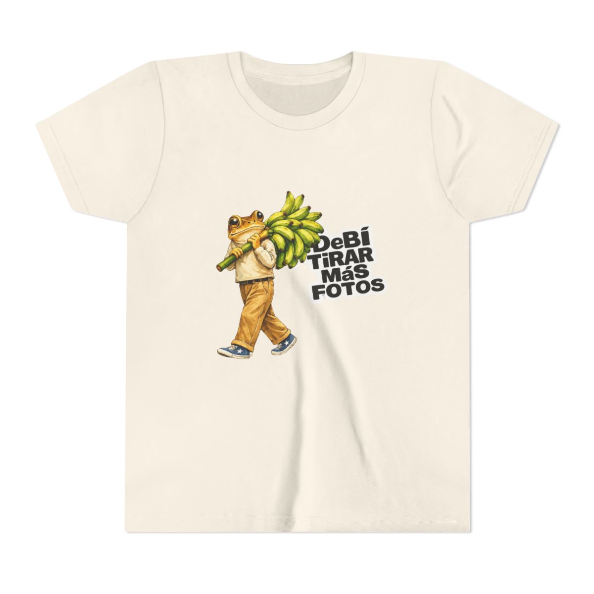 Bad Bunny Frog Carrying Bananas Vintage Kids T Shirt - alternate angle 3, merchandise