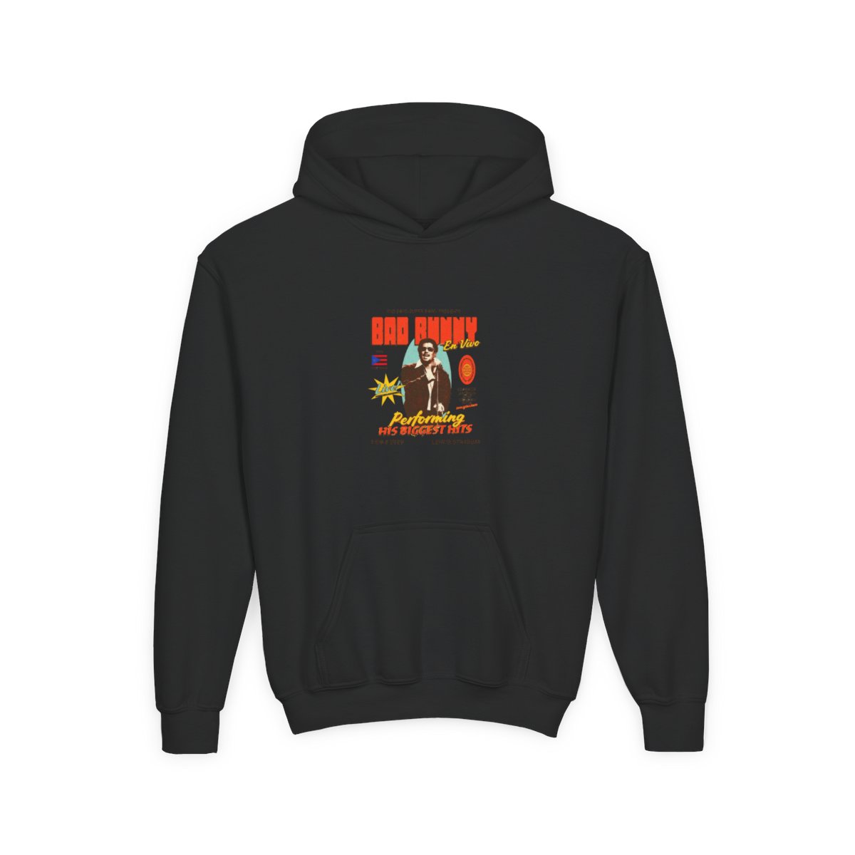 Bad Bunny Retro Super Bowl 2026 Concert Vintage Kids Hoodie